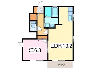 Ｔｗｉｎ　Ｓｔａｇｅ．Ｔの物件間取画像